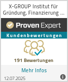 Erfahrungen & Bewertungen zu X-GROUP Institut für Gründung, Finanzierung & Geschäftsentwicklung