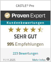 Erfahrungen & Bewertungen zu CASTLE® Pro auf ProvenExpert