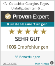 Erfahrungen & Bewertungen zu Kfz-Gutachter Georgios Tegos – Unfallgutachten & Schadengutachten