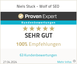 Experiences & Reviews for Niels Stuck - Wolf of SEO