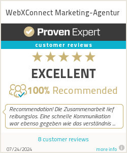 Ratings & reviews for WebXConnect Marketing-Agentur