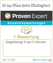 Erfahrungen & Bewertungen zu DJ Jay O'Gee (John O'Gallagher)