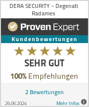 Erfahrungen & Bewertungen zu DERA SECURITY - Degenati Radames