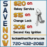 Locksmiths Aurora CO