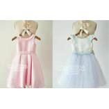 Satin Flower Girl Dress