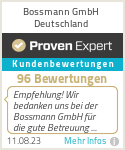 Erfahrungen & Bewertungen zu Bossmann GmbH Deutschland