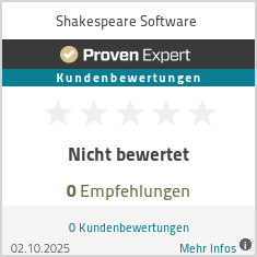 Erfahrungen & Bewertungen zu Shakespeare Software