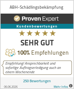 Erfahrungen & Bewertungen zu ABH-Schädlingsbekämpfung