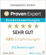 Erfahrungen & Bewertungen zu immotactics GmbH