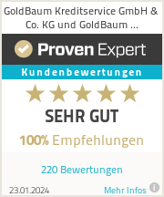 Erfahrungen & Bewertungen zu GoldBaum Kreditservice GmbH & Co. KG und GoldBaum Finanzservice GmbH & Co. KG