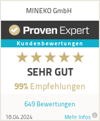 Erfahrungen & Bewertungen zu MINEKO GmbH