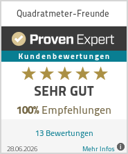Erfahrungen & Bewertungen zu Quadratmeter-Freunde