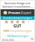 Erfahrungen & Bewertungen zu Deutsche Anlage und Sachwert Investitionen GmbH