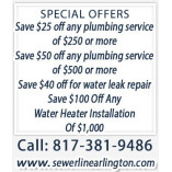 Sewer Line Arlington