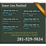 Sewer Line Pearland TX