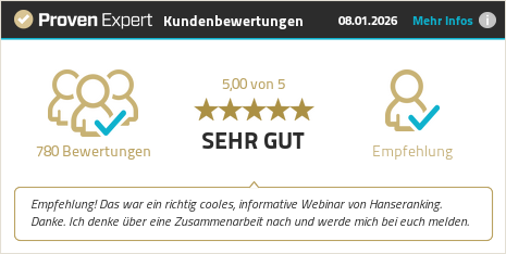 Erfahrungen & Bewertungen zu Hanseranking GmbH anzeigen