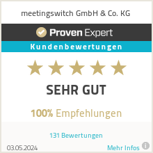 Erfahrungen & Bewertungen zu meetingswitch GmbH & Co. KG