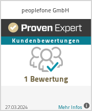 Erfahrungen & Bewertungen zu peoplefone GmbH