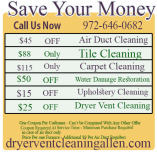 Dryer Vent Cleaning Allen TX