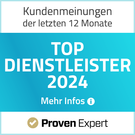 Proven Expert - Top Dienstleister 2023